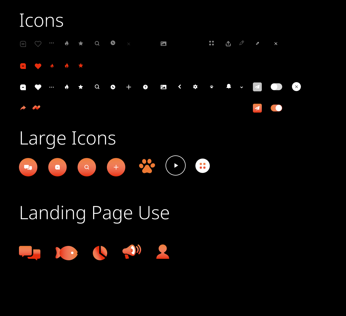 UI Elements – Icons